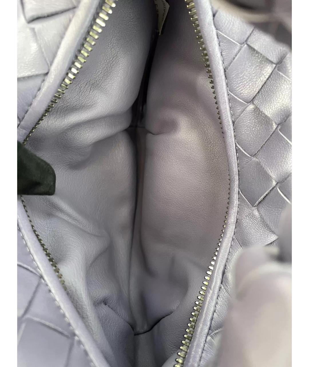 BOTTEGA VENETA Фиолетовая кожаная сумка с короткими ручками, фото 6
