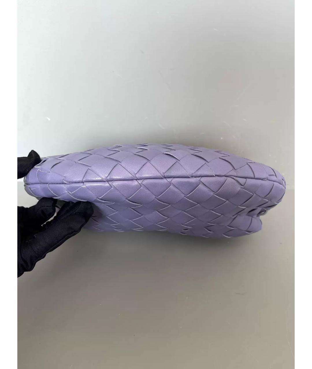 BOTTEGA VENETA Фиолетовая кожаная сумка с короткими ручками, фото 3