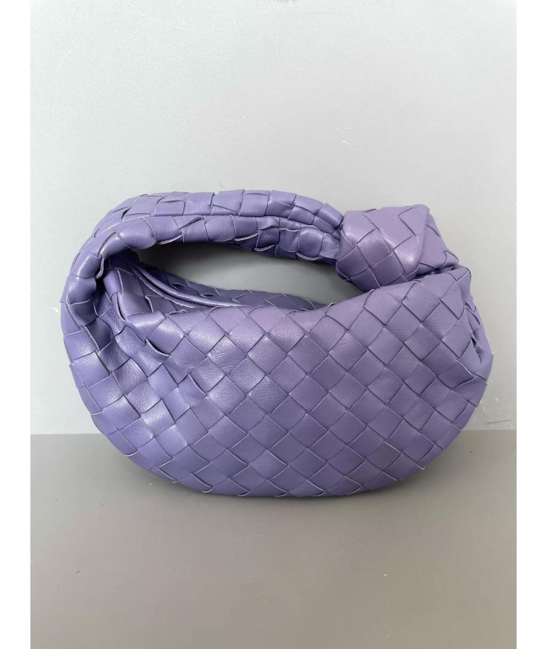 BOTTEGA VENETA Фиолетовая кожаная сумка с короткими ручками, фото 10