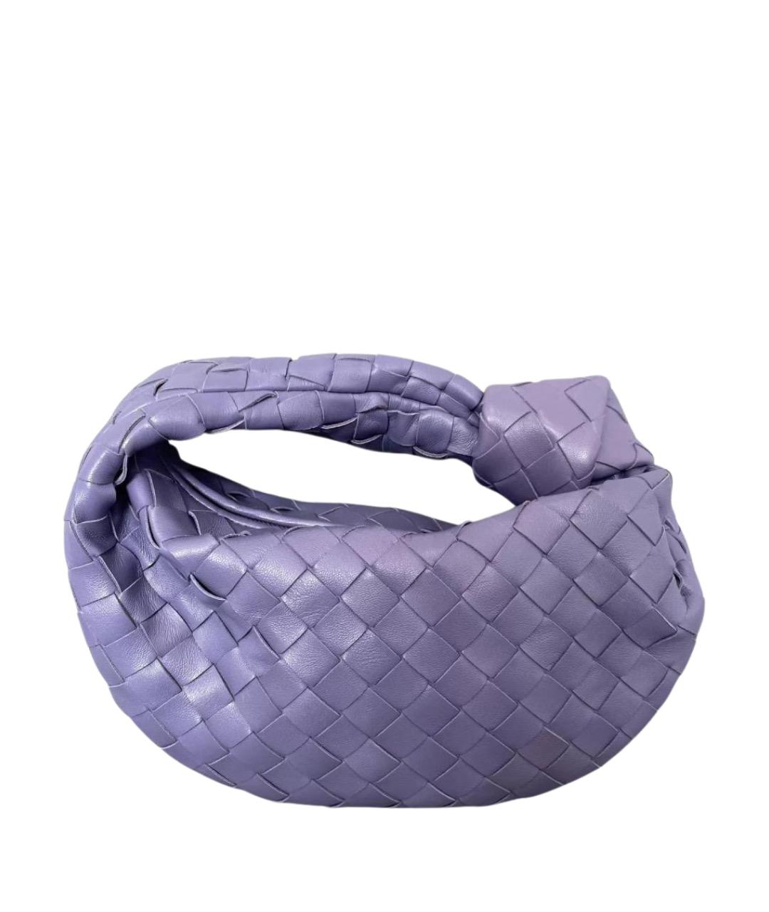 BOTTEGA VENETA Фиолетовая кожаная сумка с короткими ручками, фото 1
