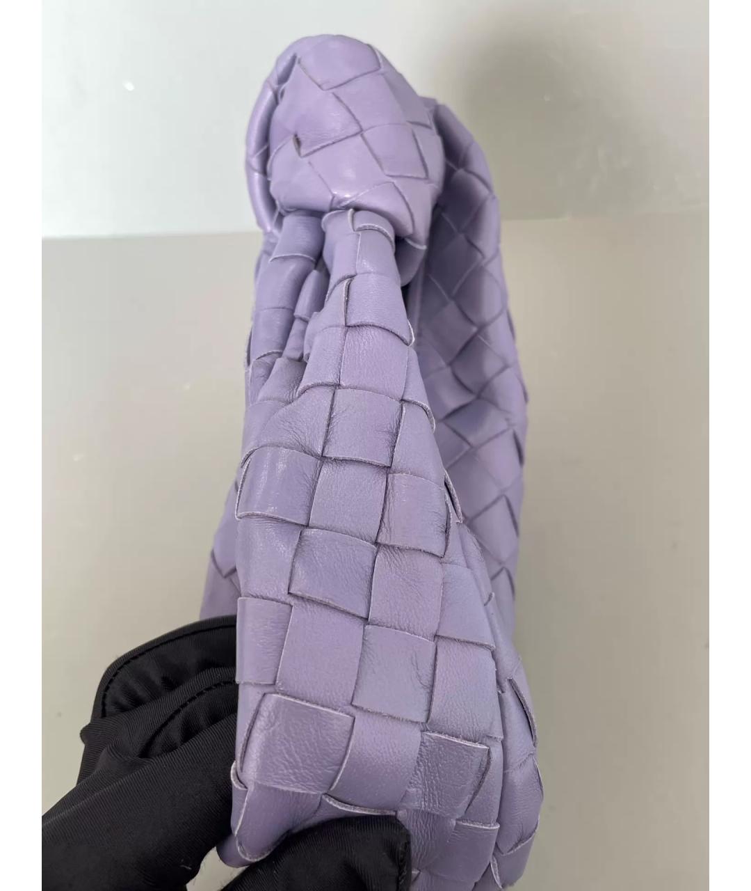 BOTTEGA VENETA Фиолетовая кожаная сумка с короткими ручками, фото 7