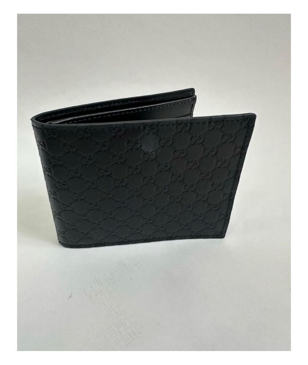 GUCCI Черный кожаный кошелек, фото 6