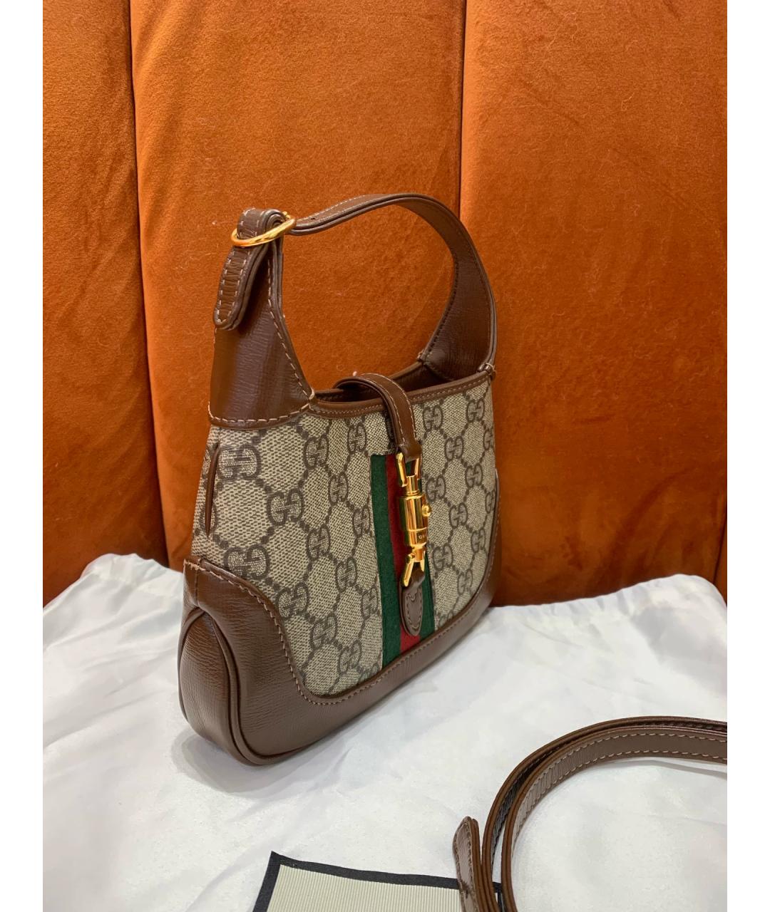GUCCI Бежевая сумка с короткими ручками, фото 2