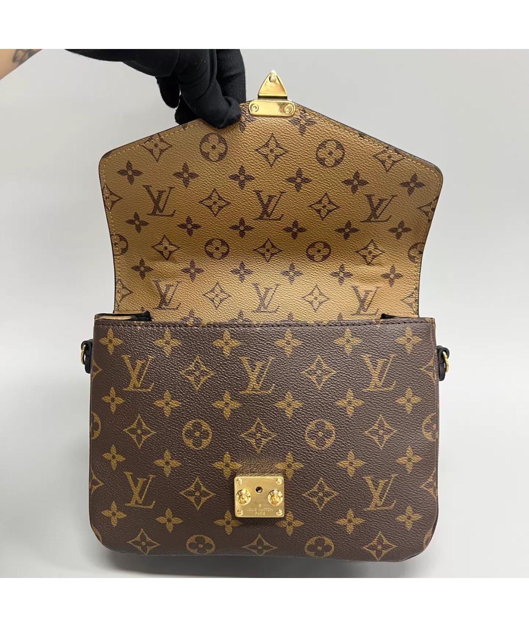 LOUIS VUITTON Коричневая сумка через плечо, фото 7