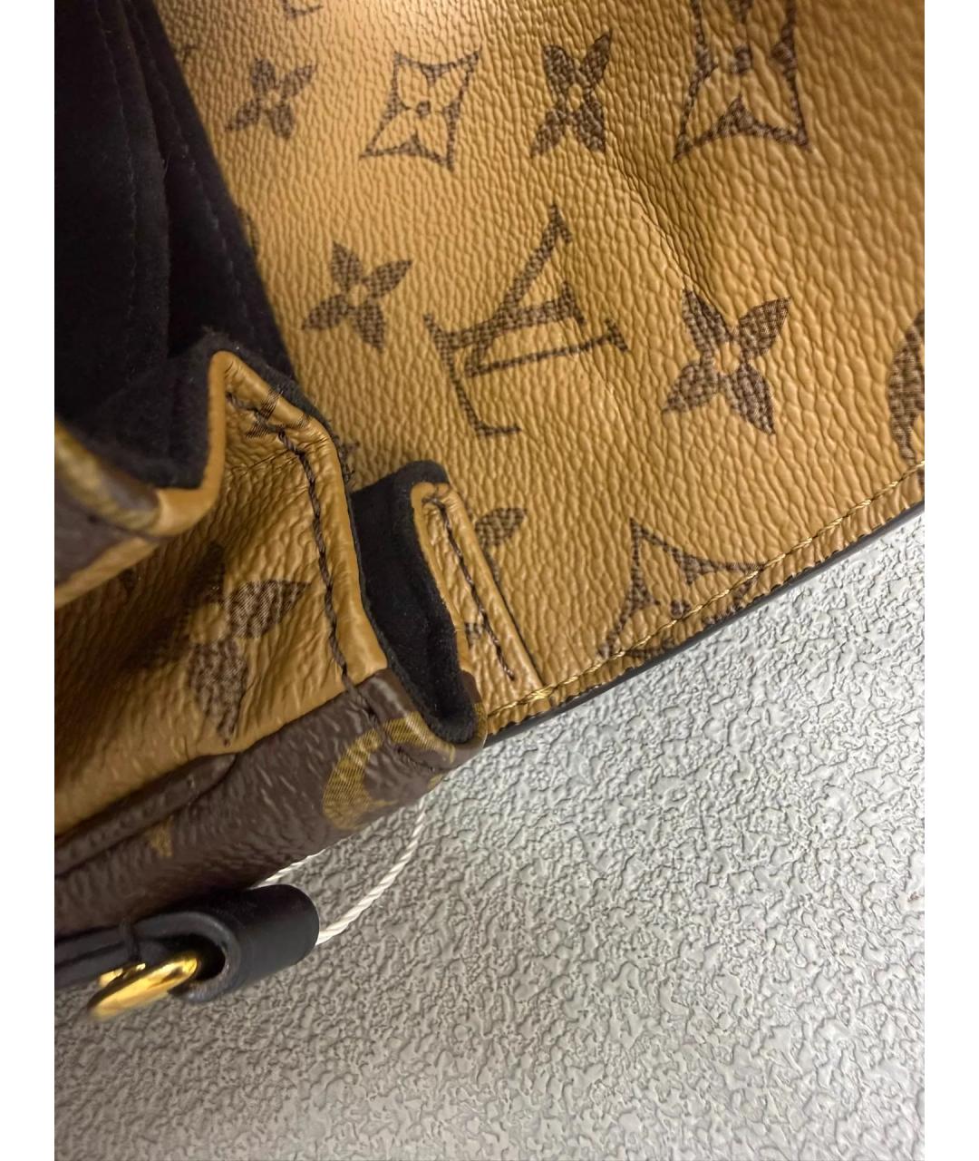 LOUIS VUITTON Коричневая сумка с короткими ручками, фото 4