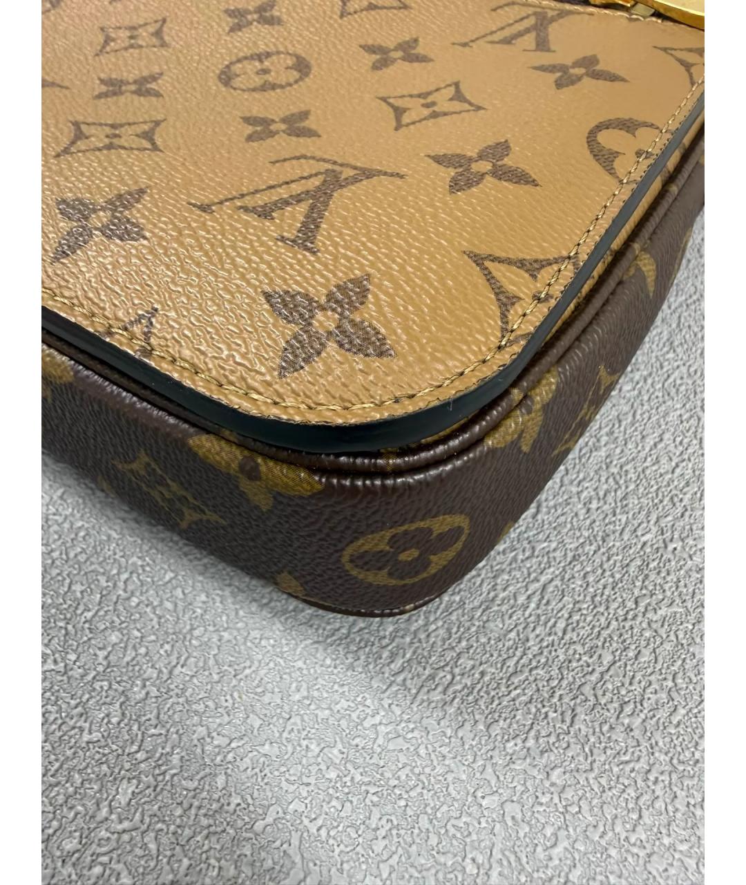 LOUIS VUITTON Коричневая сумка с короткими ручками, фото 7