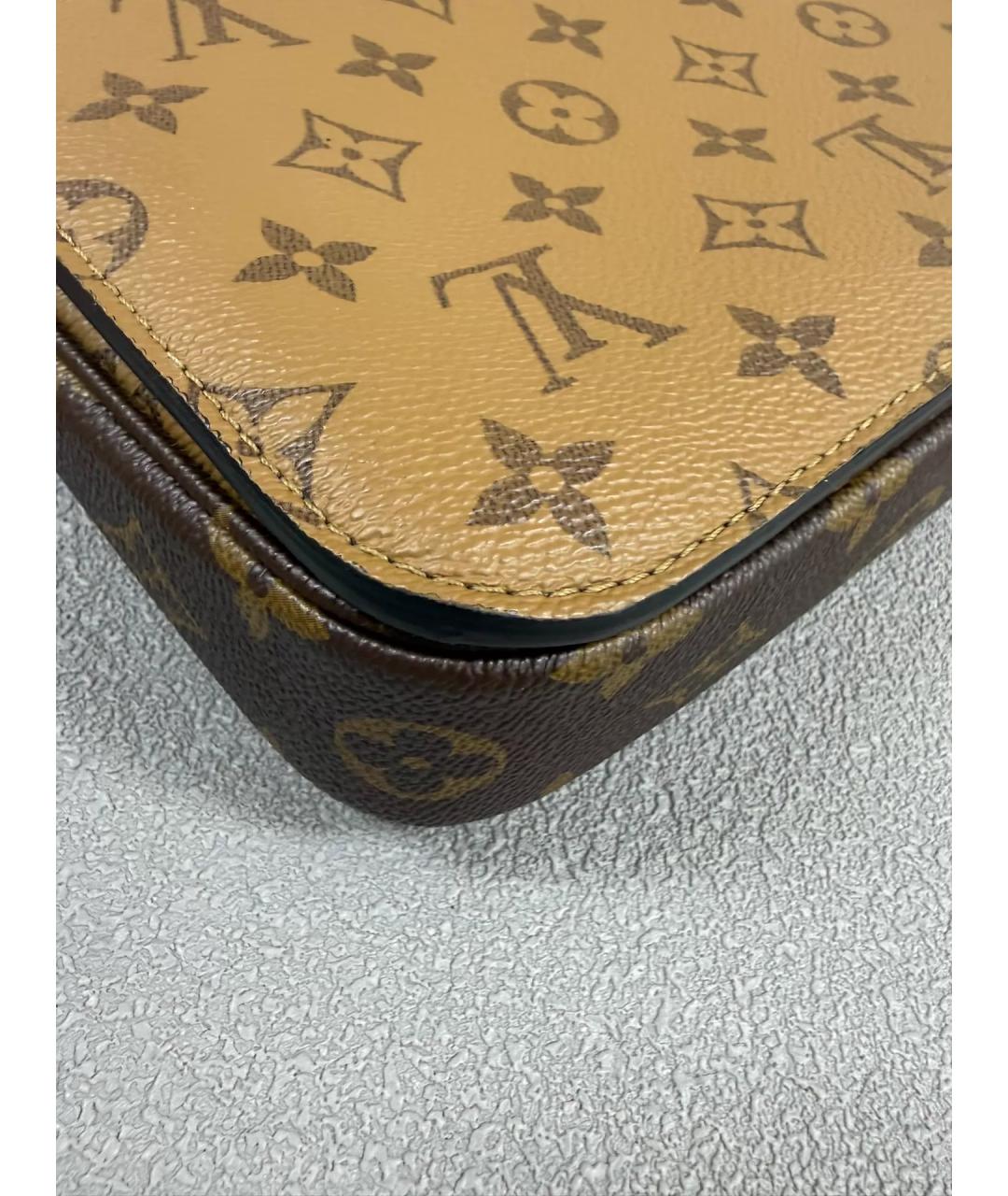 LOUIS VUITTON Коричневая сумка с короткими ручками, фото 8