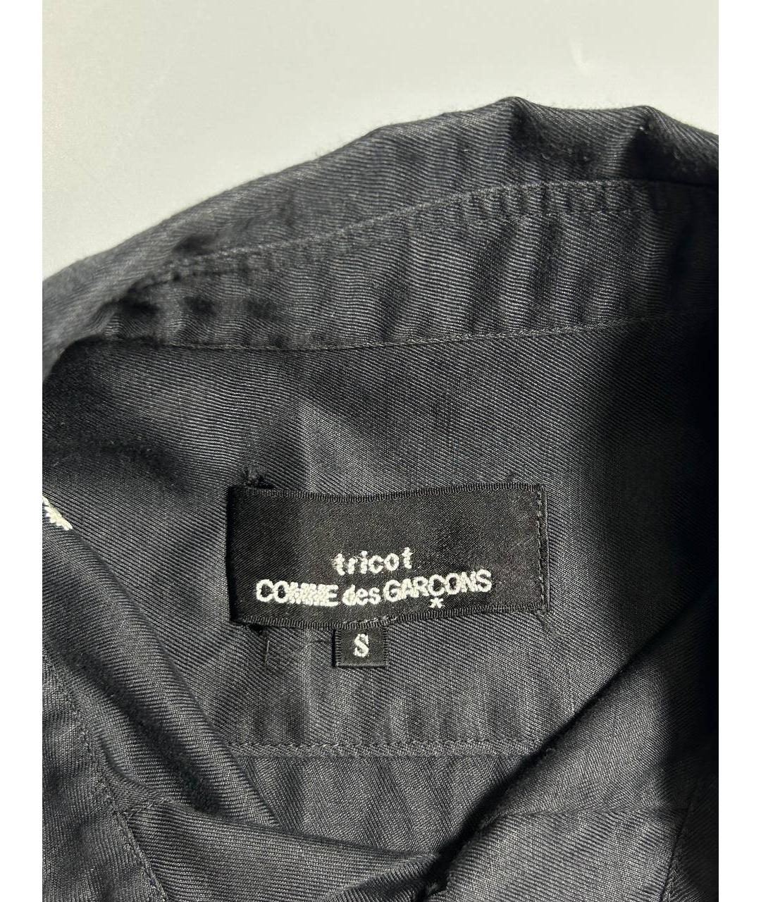 COMME DES GARÇONS Черная хлопковая рубашка, фото 3