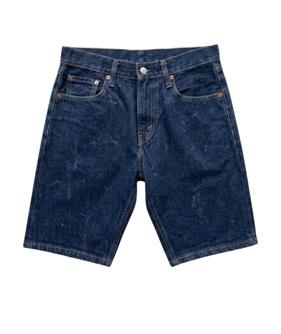 LEVI'S Темно-синие хлопковые шорты, фото 1