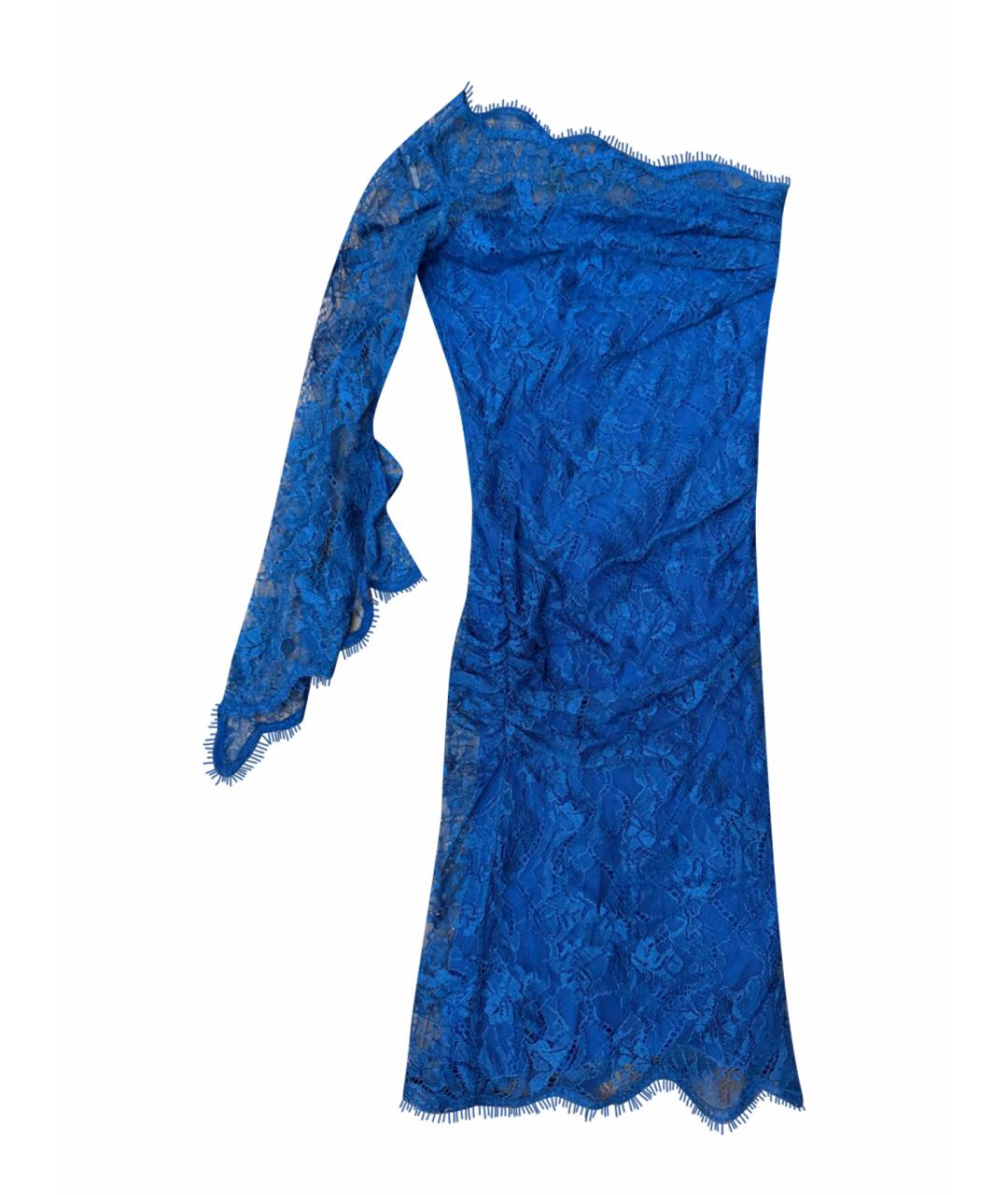 EMILIO PUCCI Синее кружевное вечернее платье, фото 1