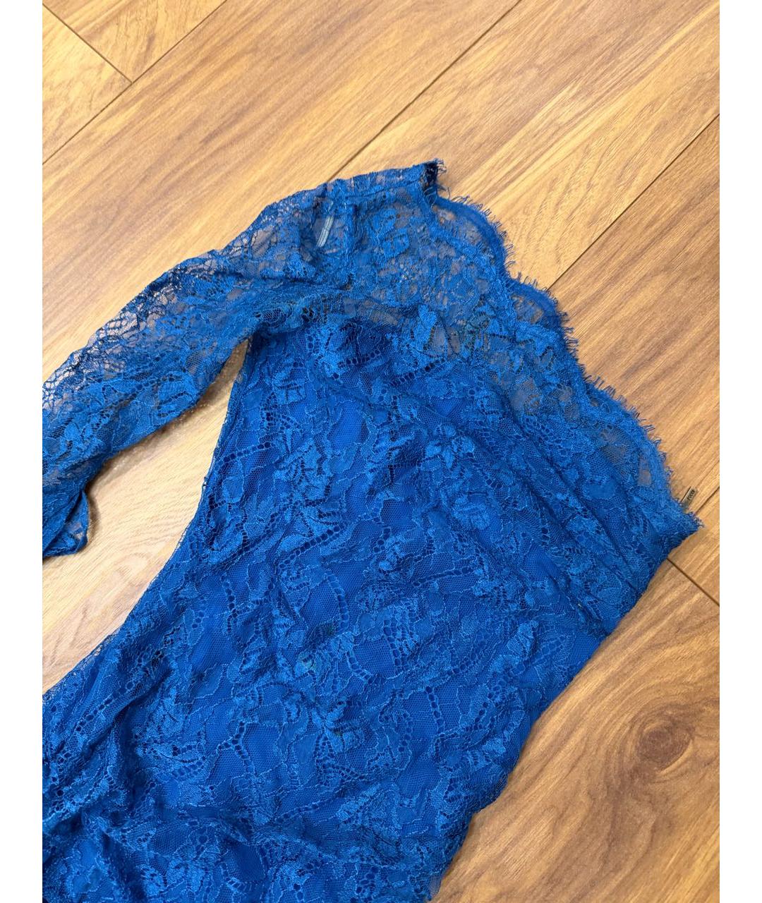 EMILIO PUCCI Синее кружевное вечернее платье, фото 2