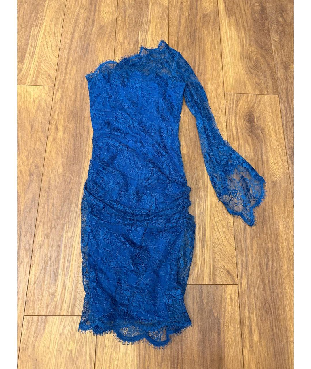 EMILIO PUCCI Синее кружевное вечернее платье, фото 3