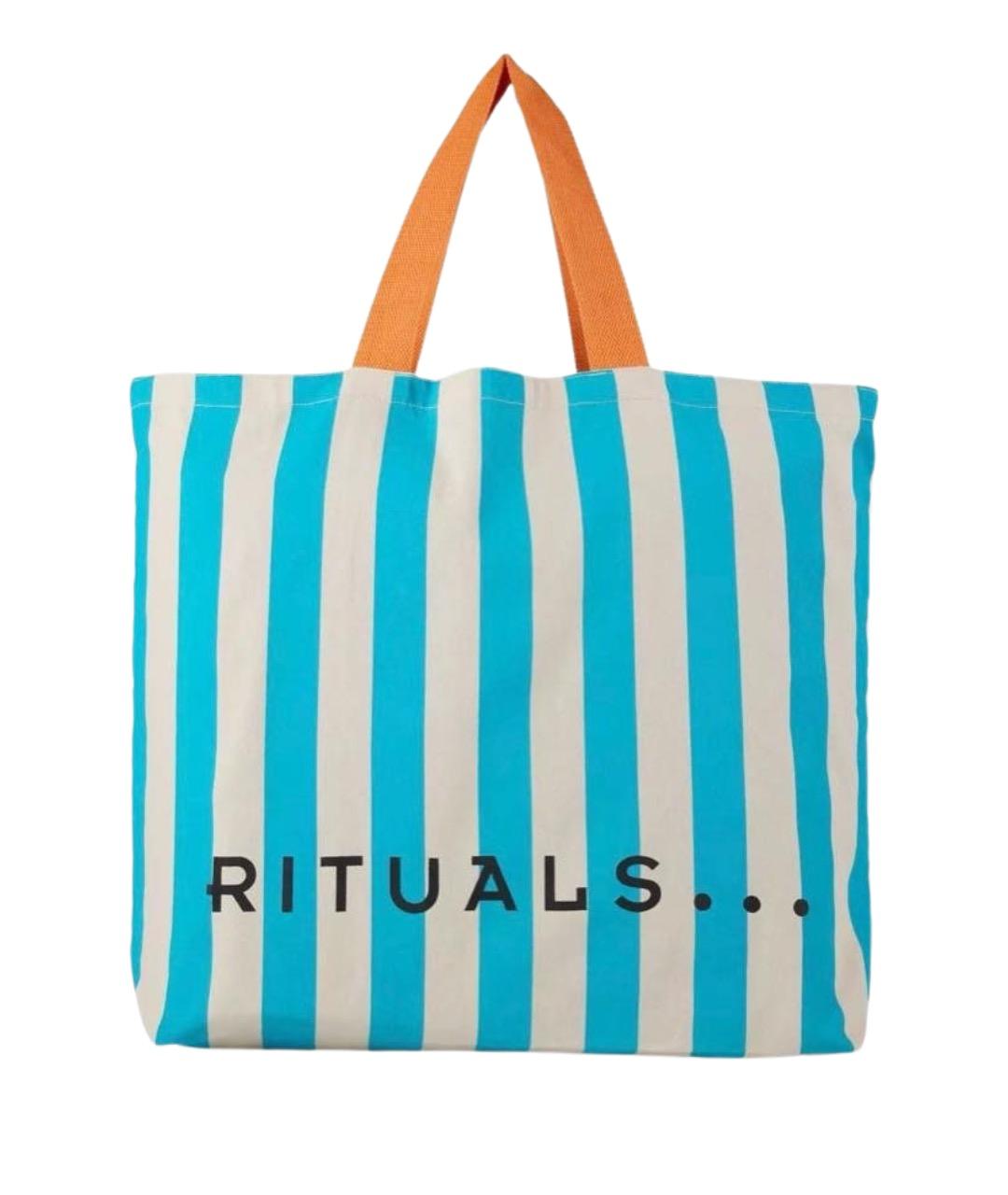 RITUALS Голубая хлопковая пляжная сумка, фото 1