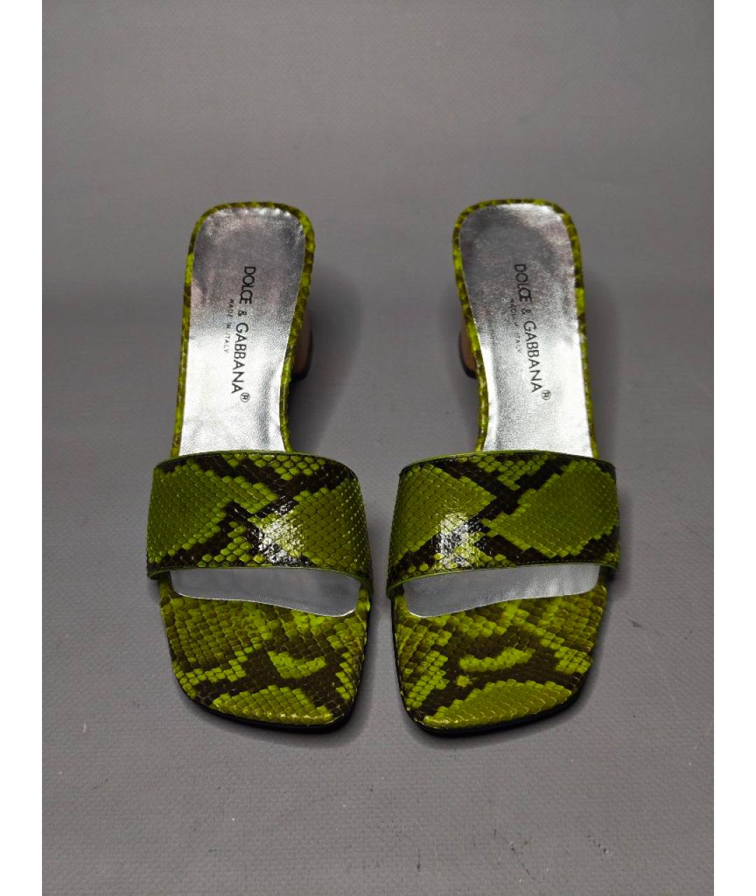 DOLCE&GABBANA Кожаные сабо, фото 2