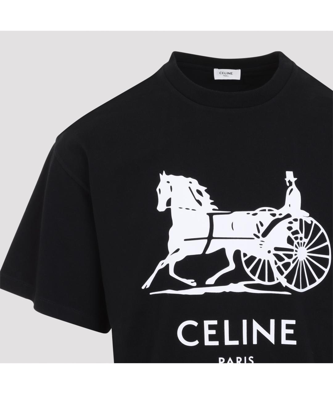 CELINE Мульти хлопковая футболка, фото 3