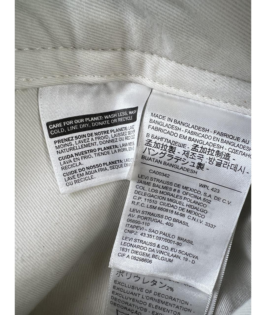 LEVI'S Коричневые хлопковые повседневные брюки, фото 6
