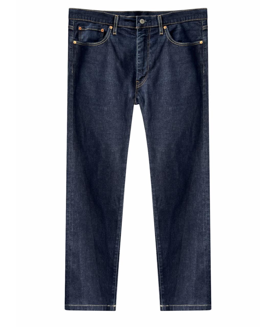 LEVI'S Темно-синие хлопковые прямые джинсы, фото 1