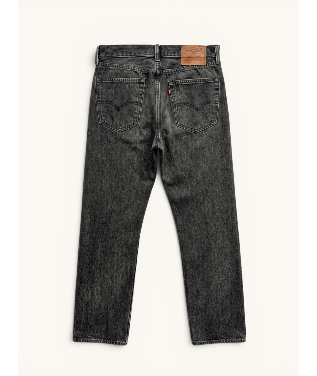 LEVI'S Серые хлопковые прямые джинсы, фото 2
