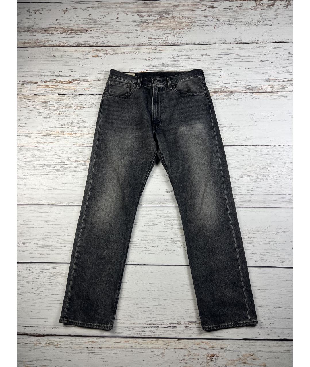 LEVI'S Серые хлопковые прямые джинсы, фото 7