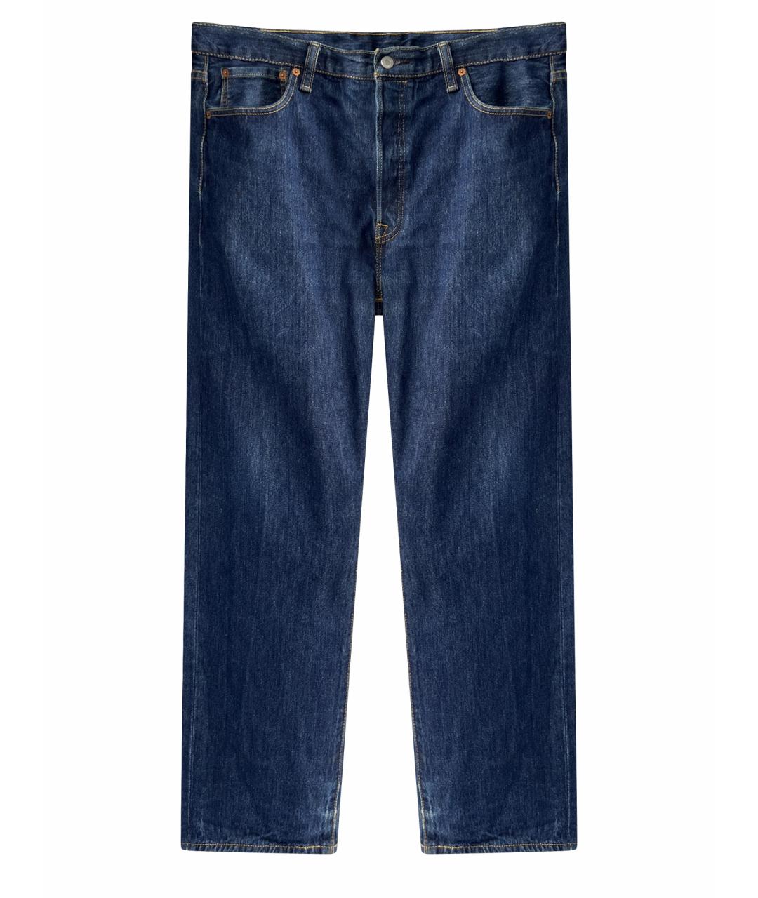 LEVI'S Темно-синие хлопковые прямые джинсы, фото 1
