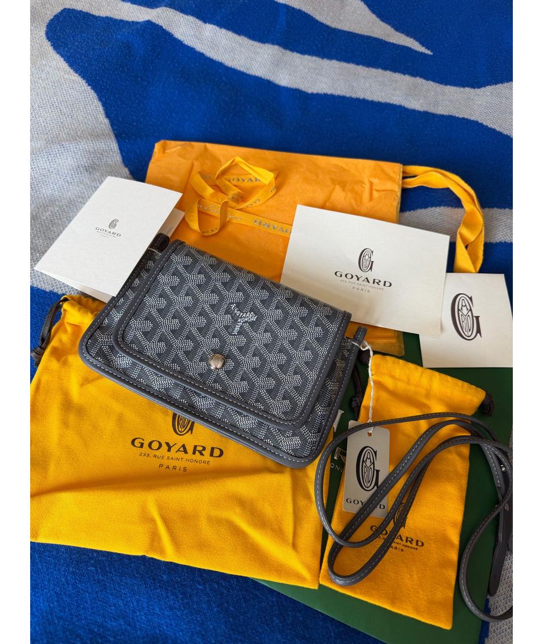 GOYARD Серая сумка через плечо, фото 3