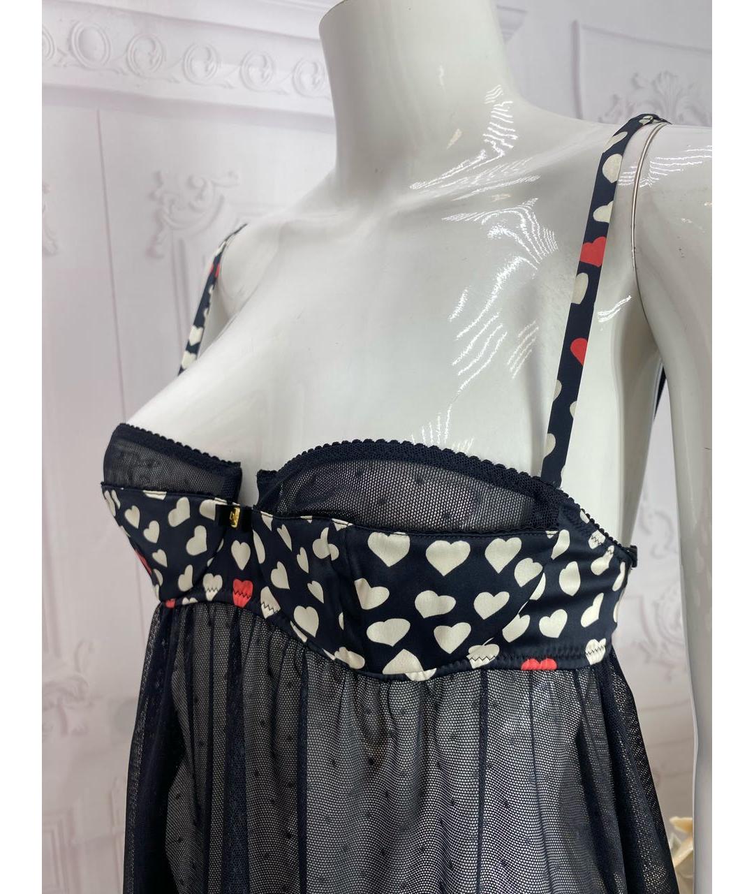 DOLCE&GABBANA Черная полиамидовая майка, фото 4