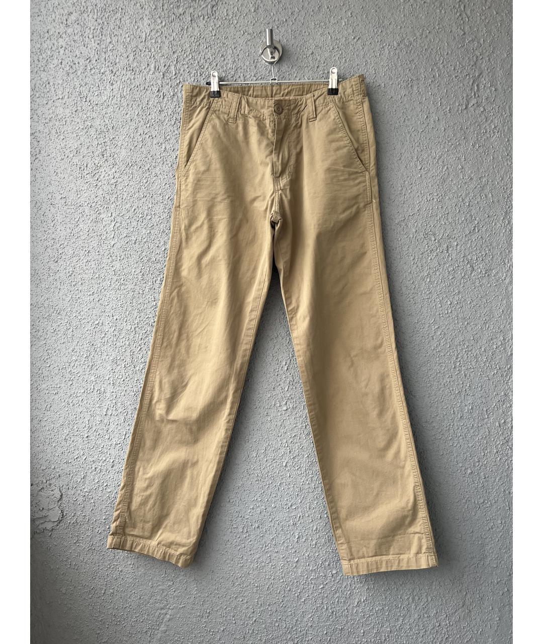 CARHARTT Бежевые хлопковые повседневные брюки, фото 6