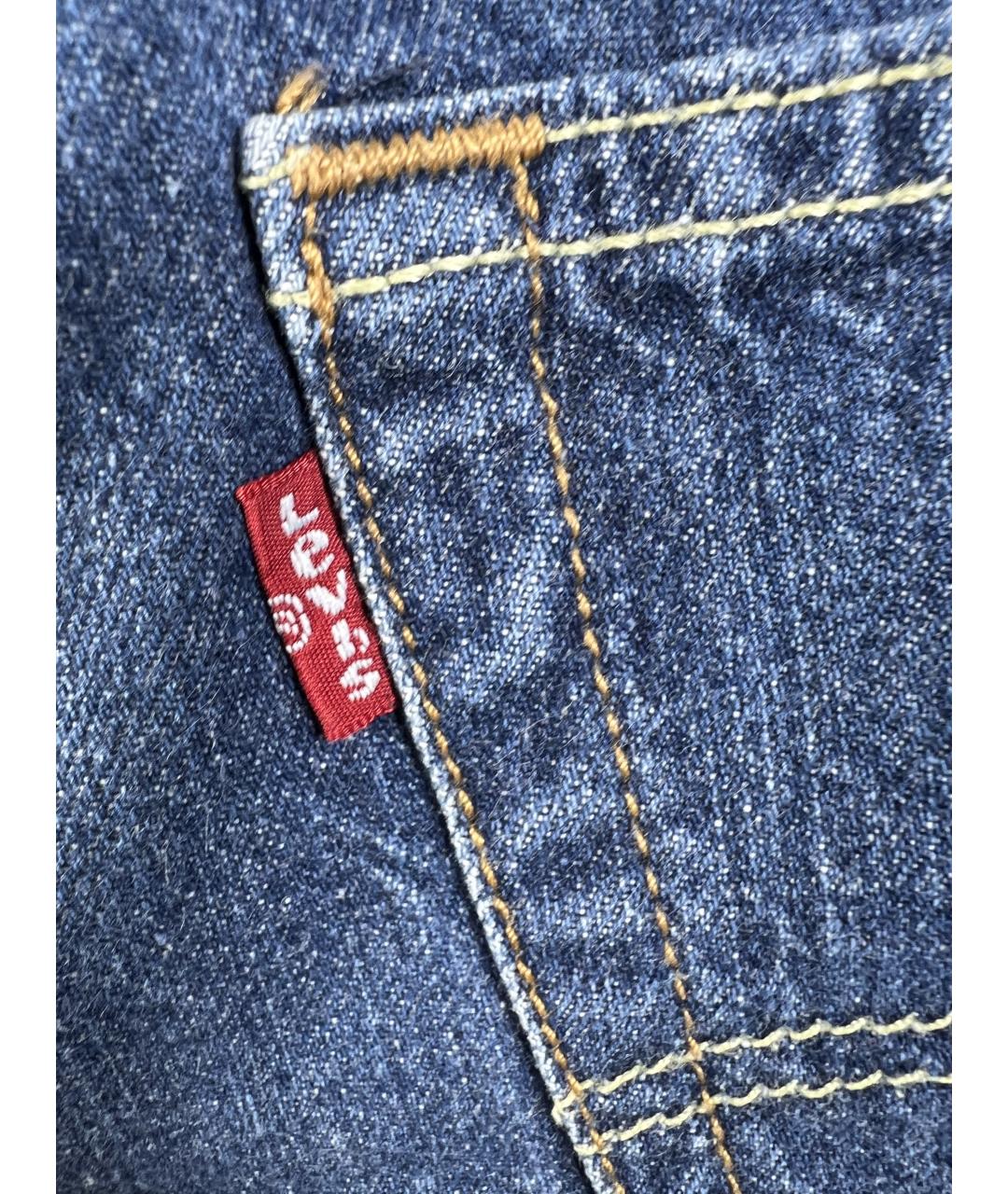 LEVI'S Темно-синие хлопковые шорты, фото 3