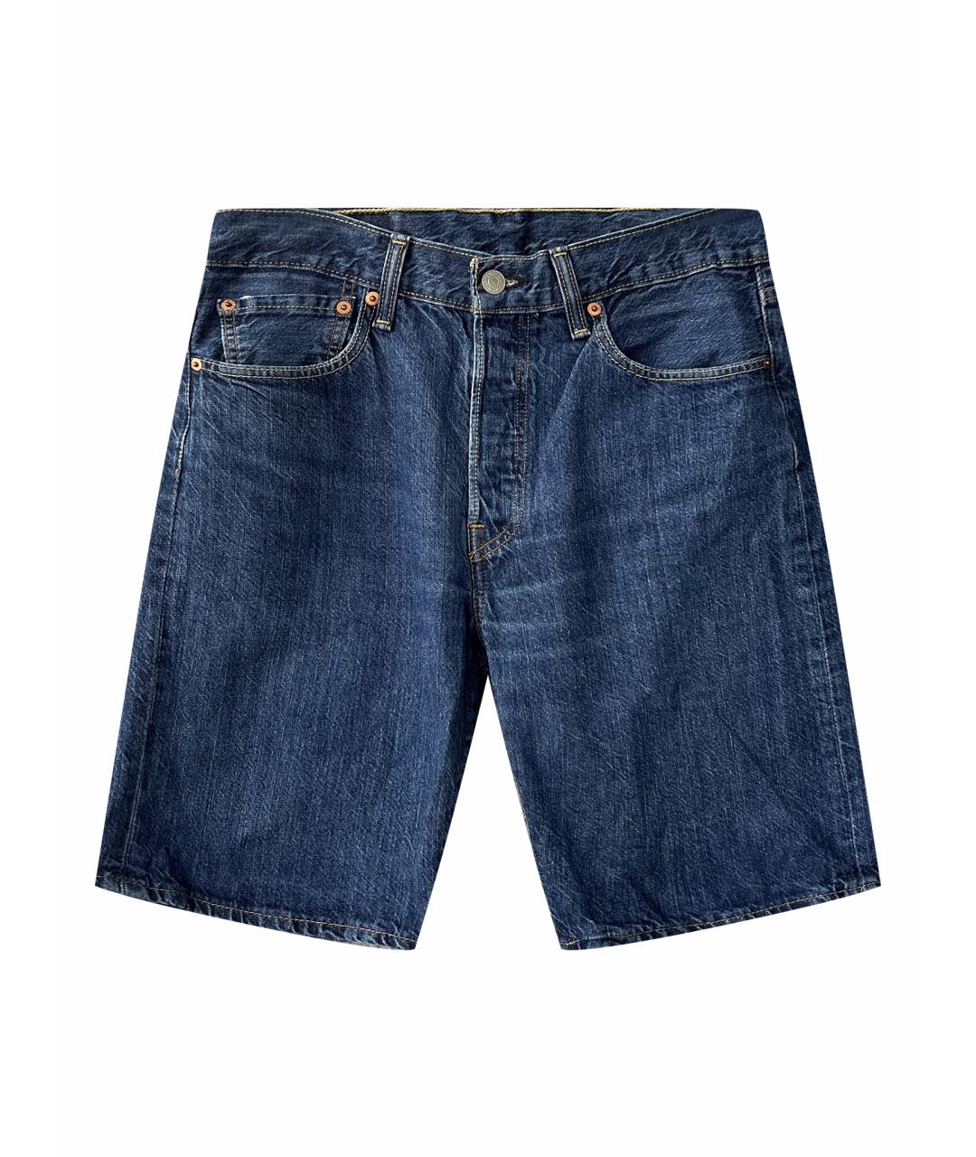 LEVI'S Темно-синие хлопковые шорты, фото 1