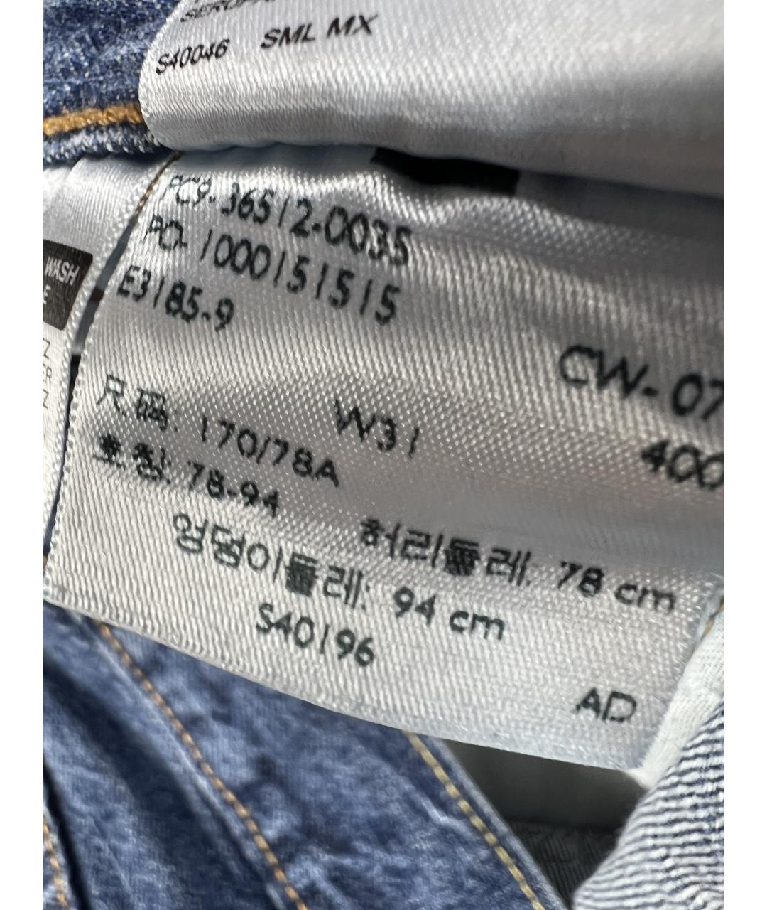 LEVI'S Темно-синие хлопковые шорты, фото 6