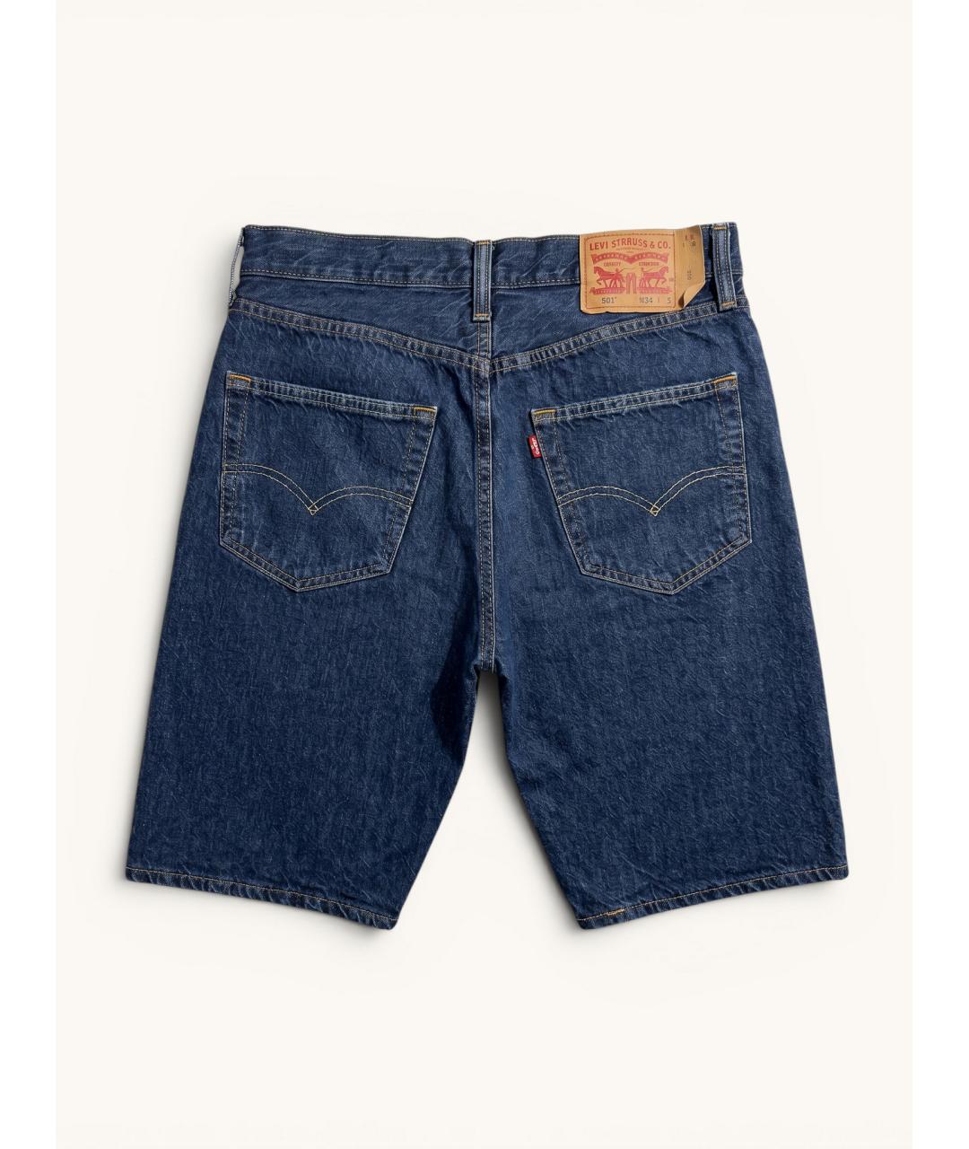 LEVI'S Темно-синие хлопковые шорты, фото 2