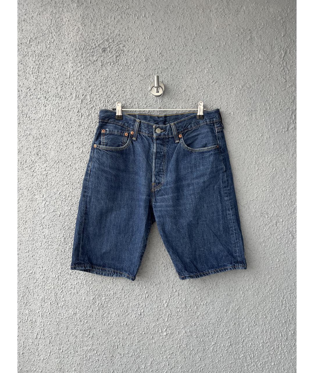 LEVI'S Темно-синие хлопковые шорты, фото 7