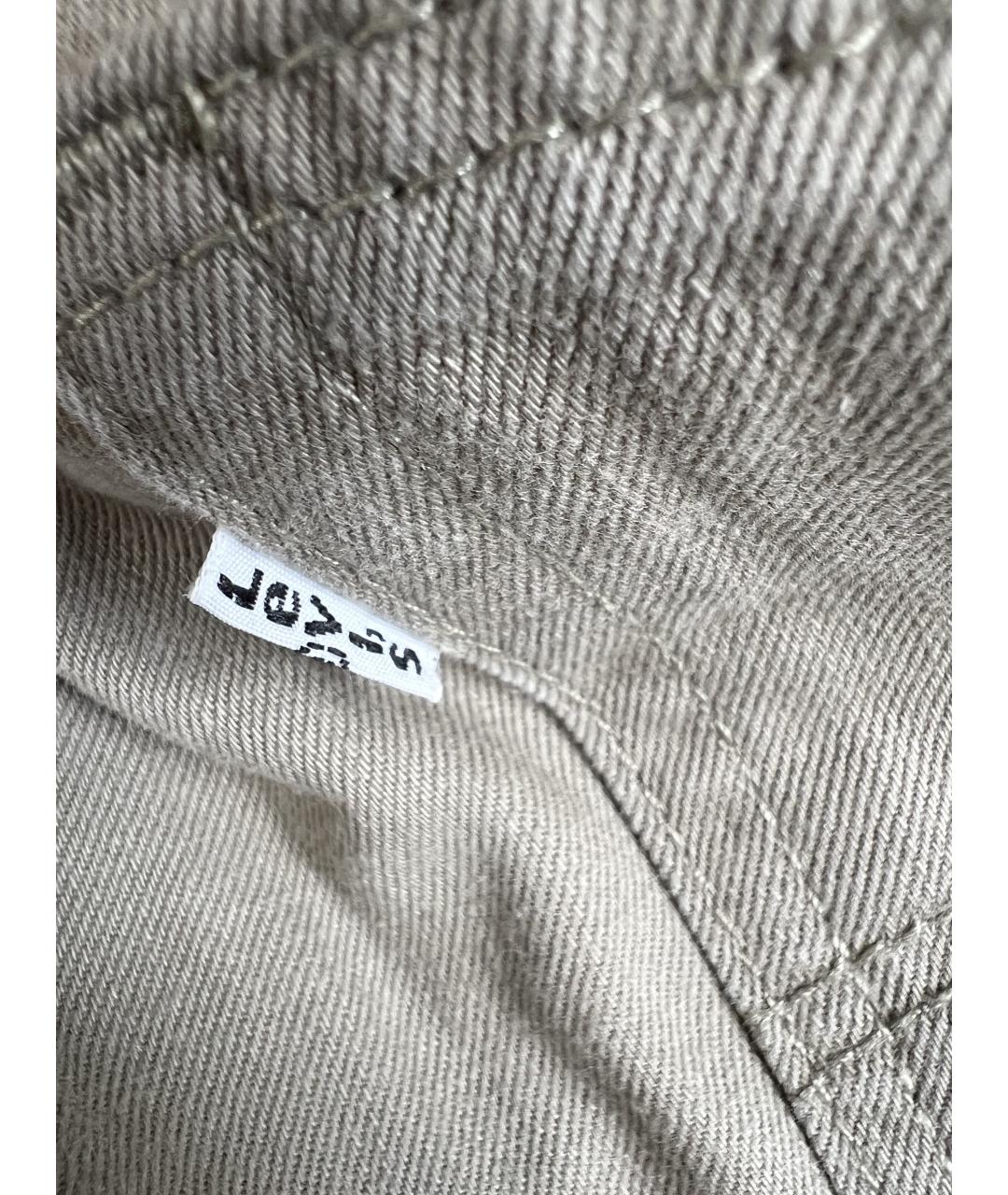 LEVI'S Бежевые хлопковые прямые джинсы, фото 3