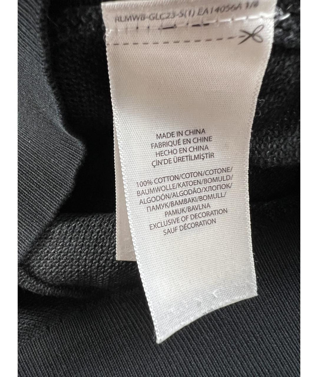 RALPH LAUREN Черный хлопковый джемпер / свитер, фото 4