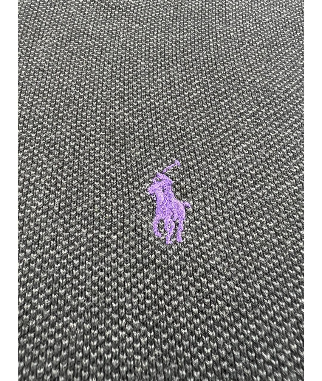 RALPH LAUREN Черный хлопковый джемпер / свитер, фото 2