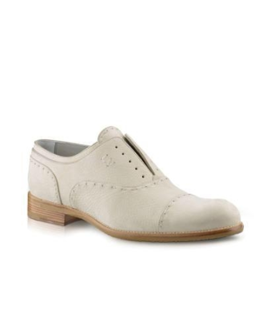 LOUIS VUITTON PRE-OWNED Белые нубуковые туфли, фото 9