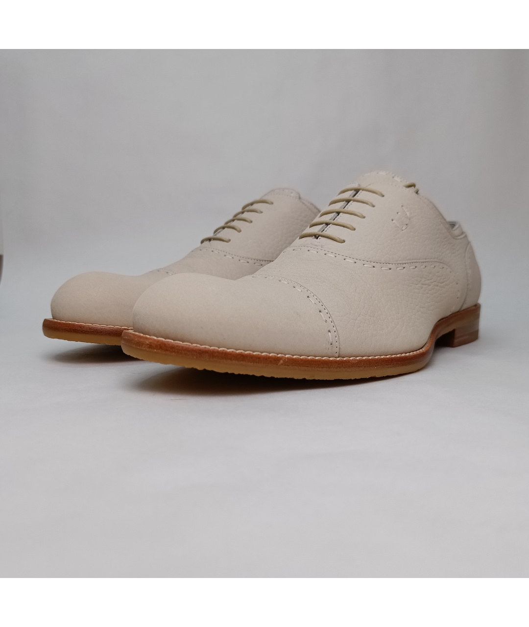 LOUIS VUITTON PRE-OWNED Белые нубуковые туфли, фото 7