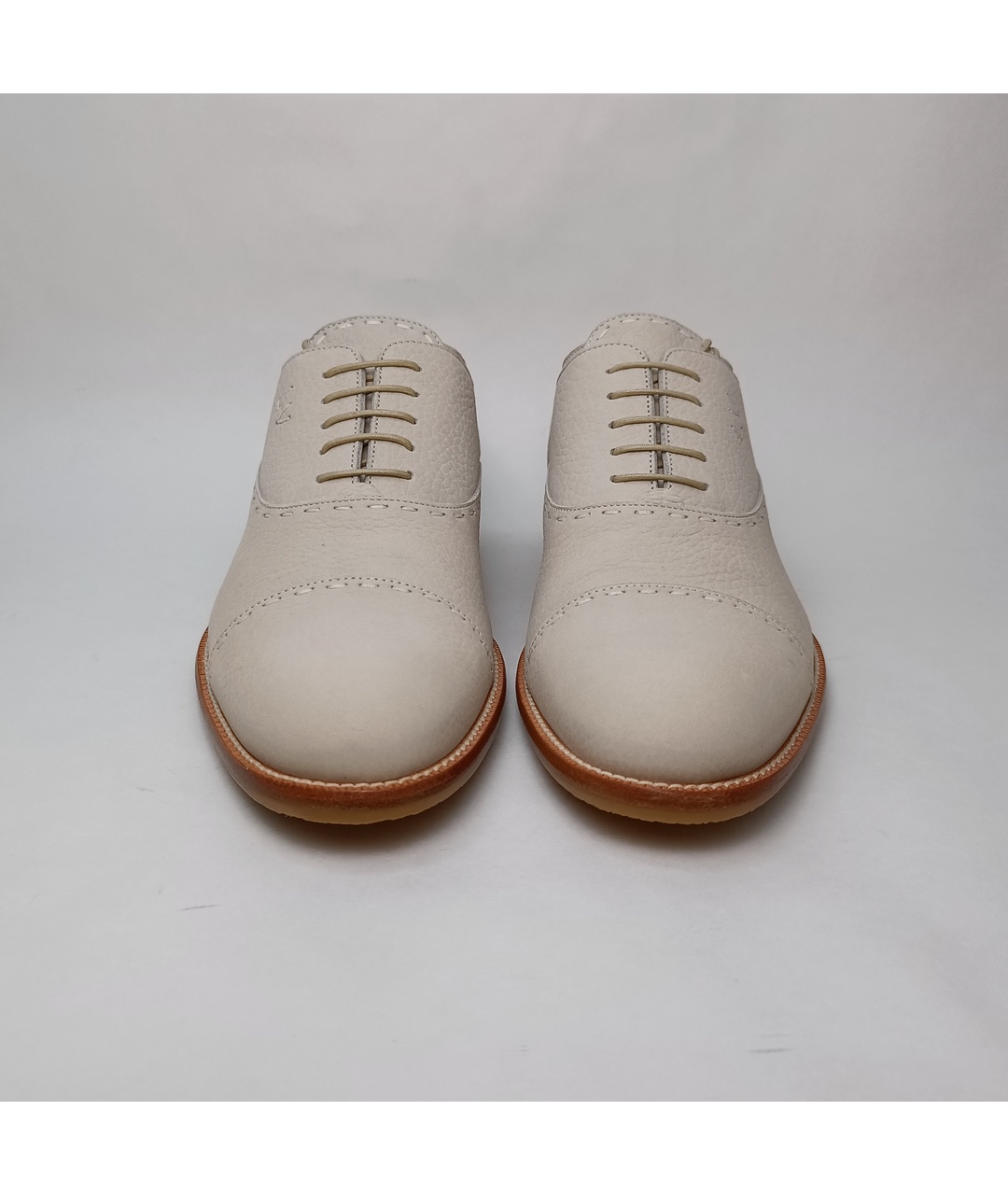 LOUIS VUITTON PRE-OWNED Белые нубуковые туфли, фото 6