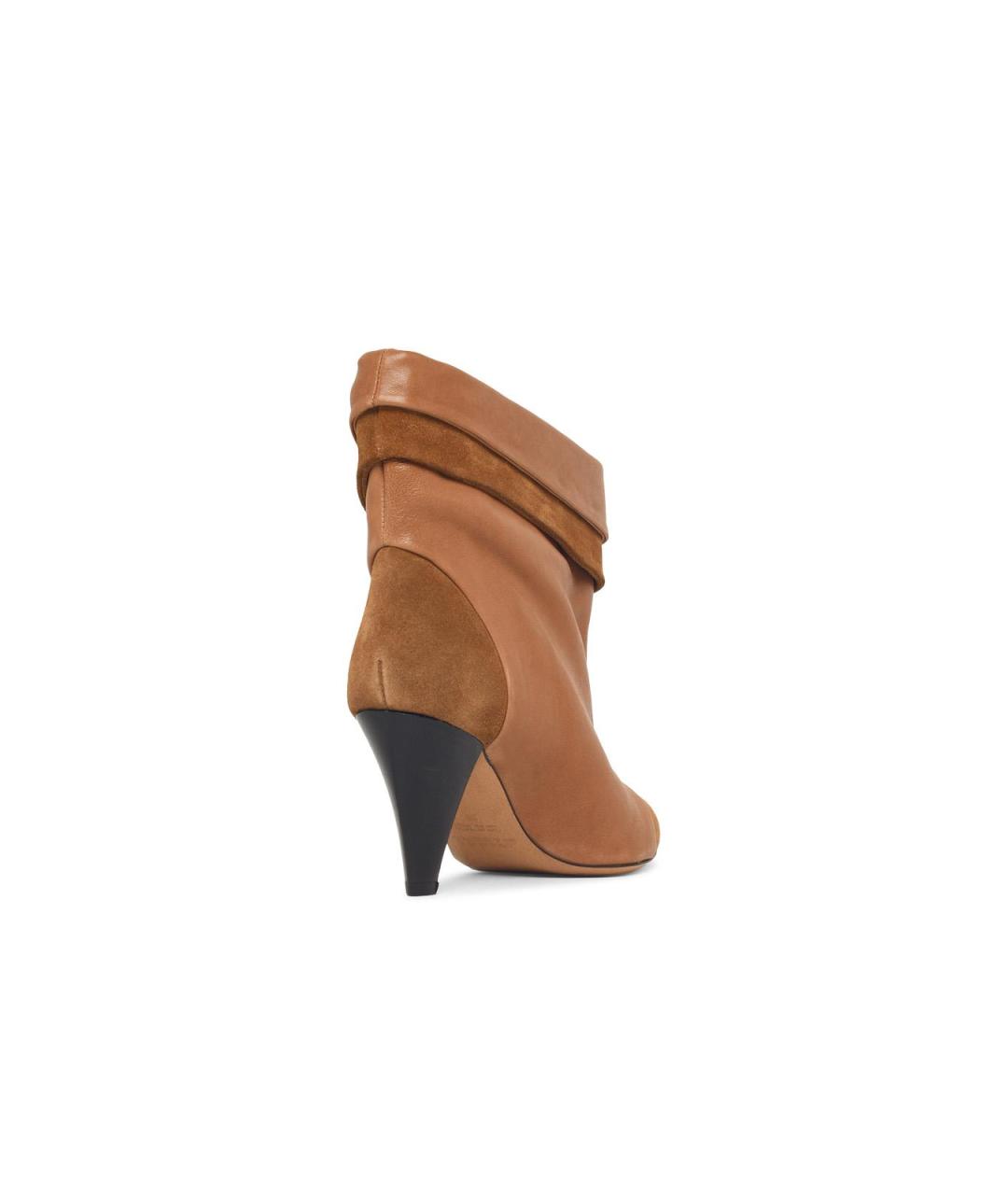 ISABEL MARANT Коричневые кожаные ботильоны, фото 3