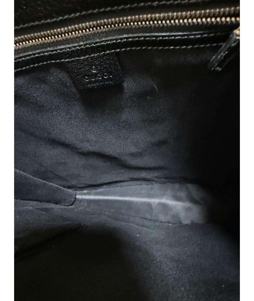 GUCCI Черная тканевая сумка тоут, фото 4