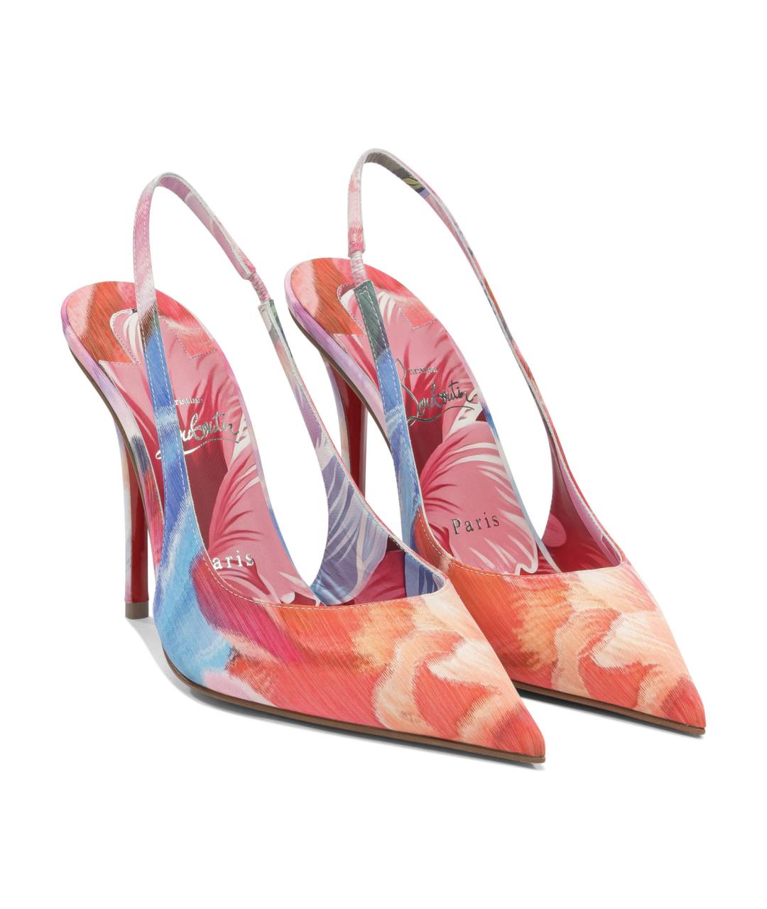 CHRISTIAN LOUBOUTIN Мульти текстильные туфли, фото 2