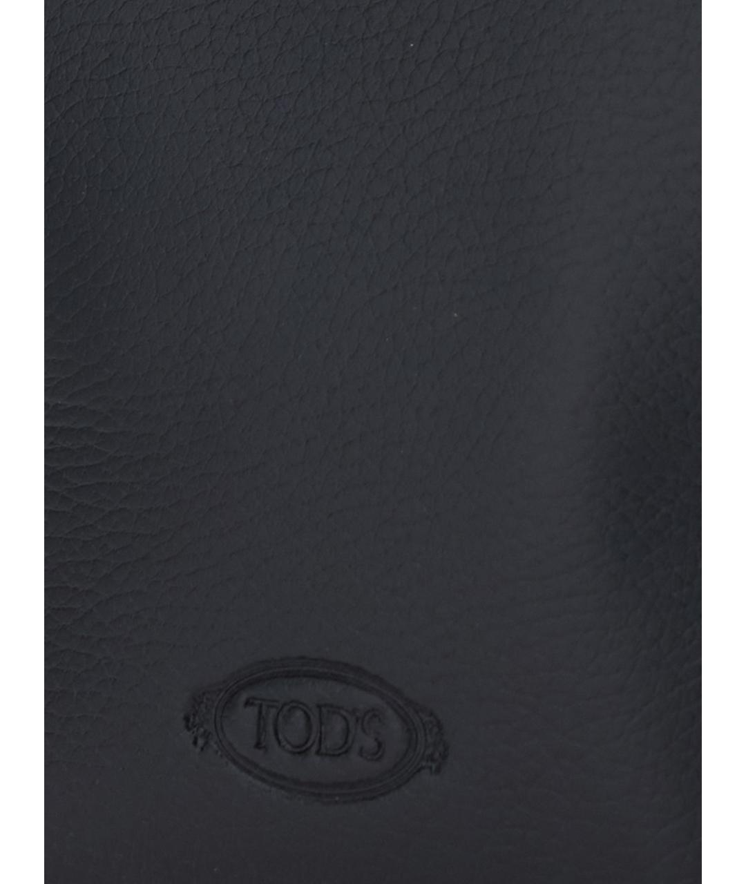 TOD'S Черная кожаная сумка через плечо, фото 3