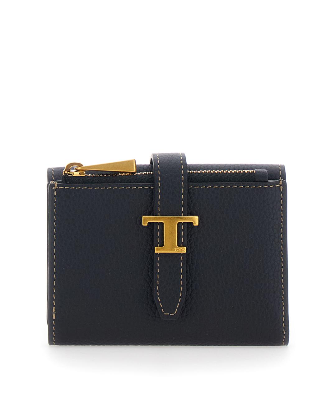 TOD'S Черный кожаный кошелек, фото 1