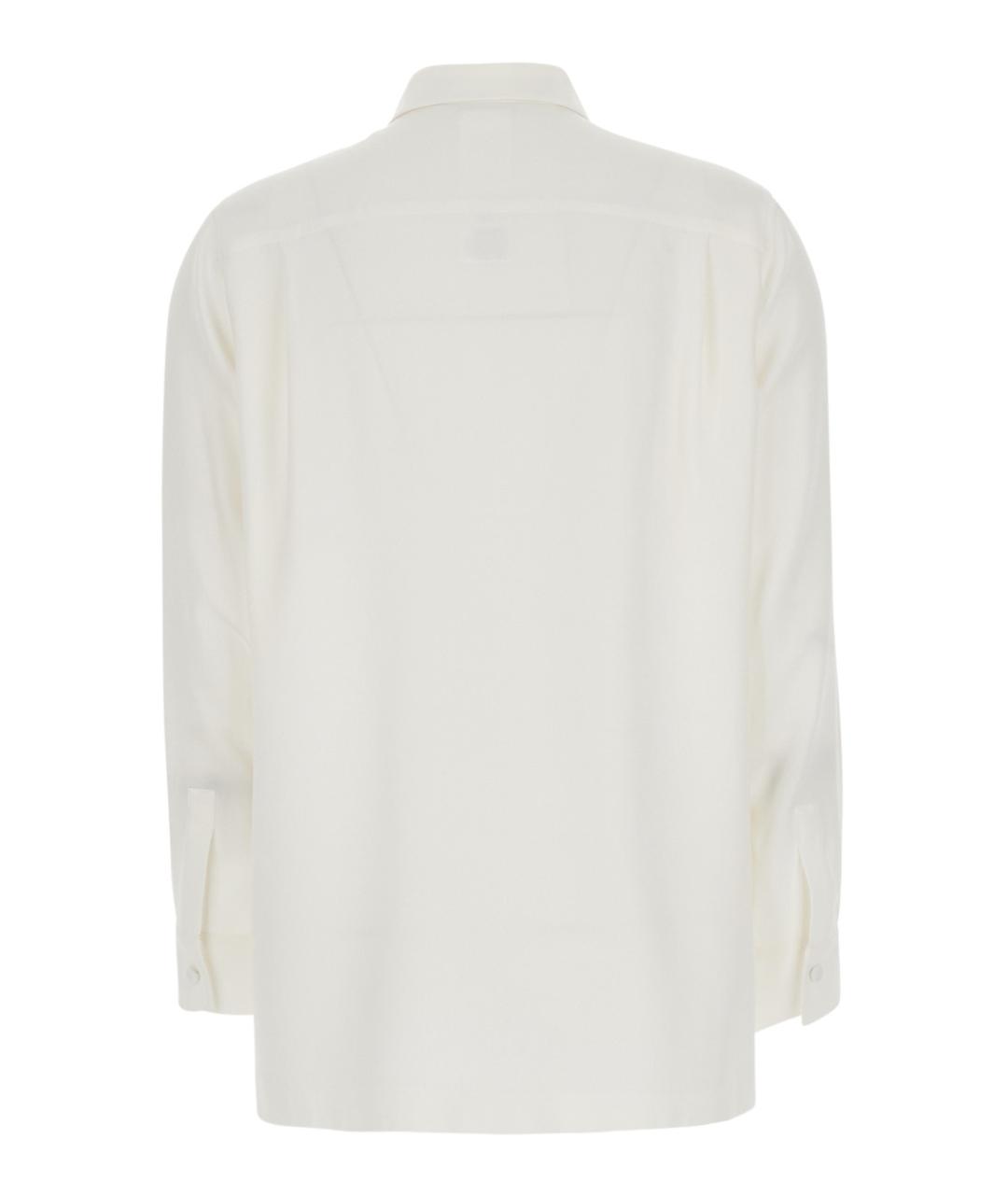 MAX MARA Белая шелковая рубашка, фото 2