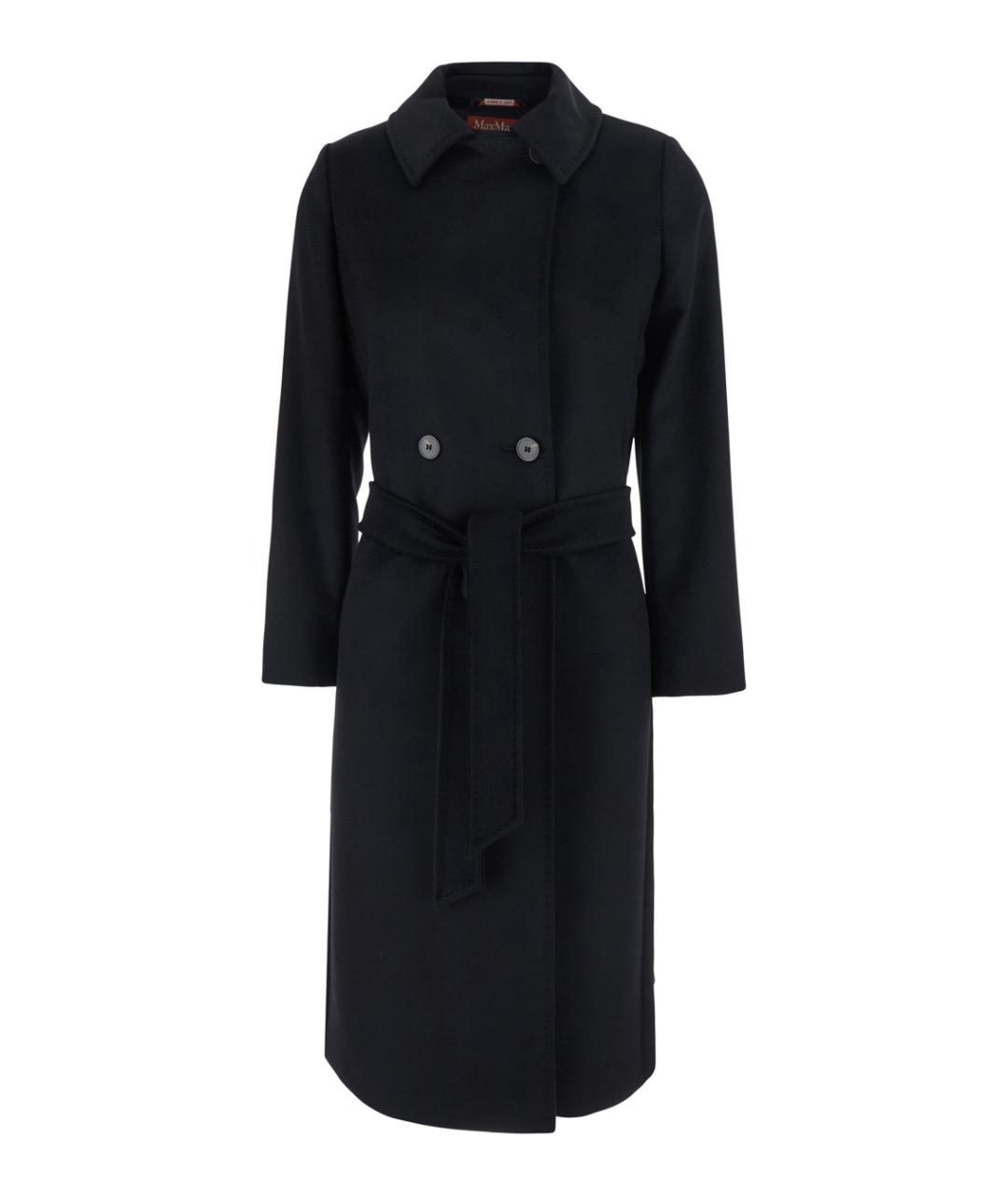 MAX MARA STUDIO Черное шерстяное пальто, фото 1