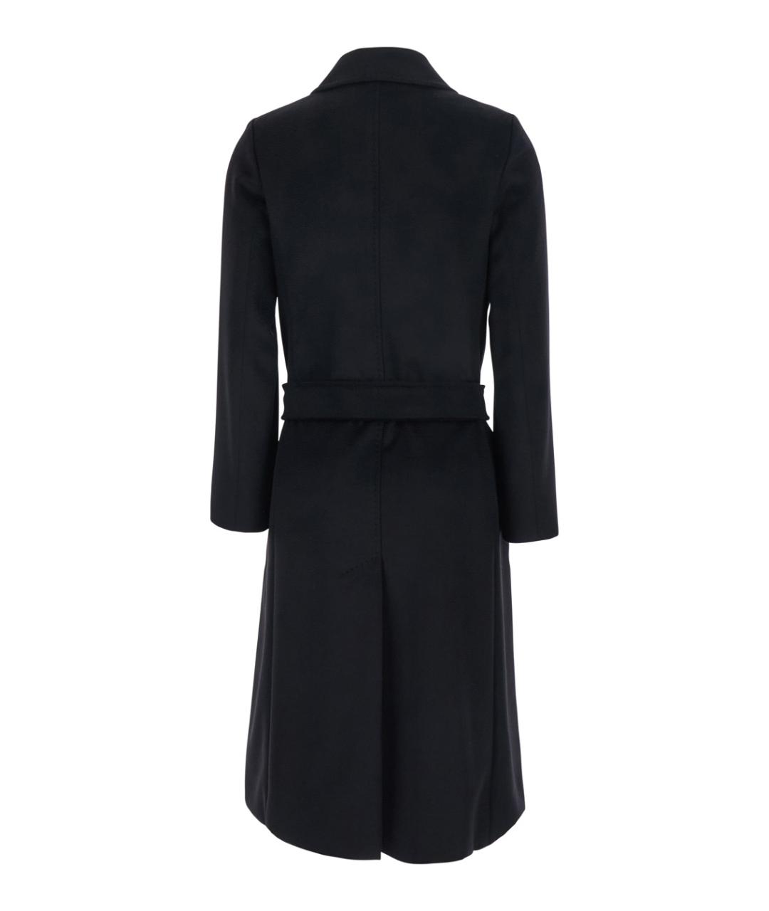 MAX MARA STUDIO Черное шерстяное пальто, фото 2
