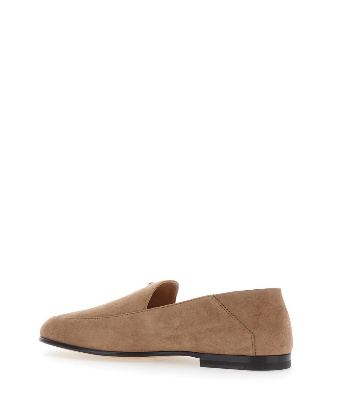 TOD'S Бежевые замшевые лоферы, фото 3