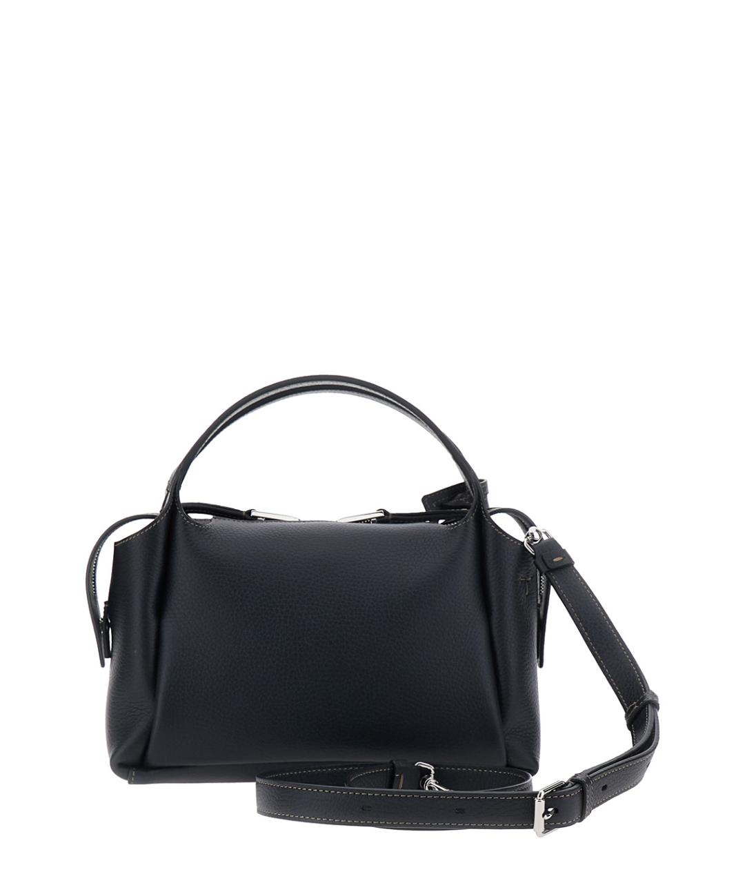 TOD'S Черная кожаная сумка через плечо, фото 2