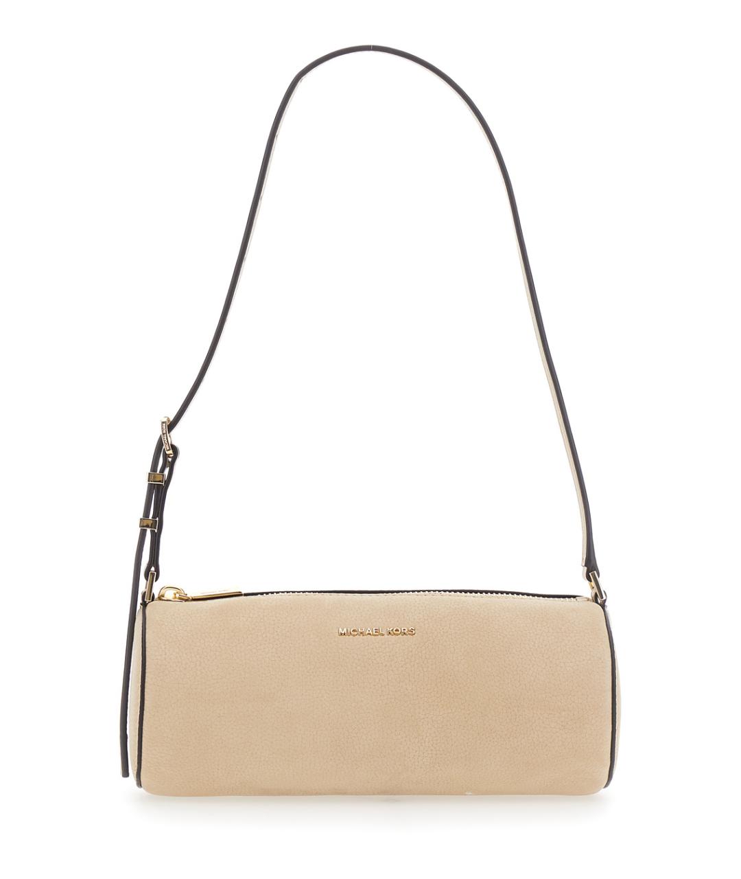MICHAEL MICHAEL KORS Бежевая кожаная сумка через плечо, фото 1