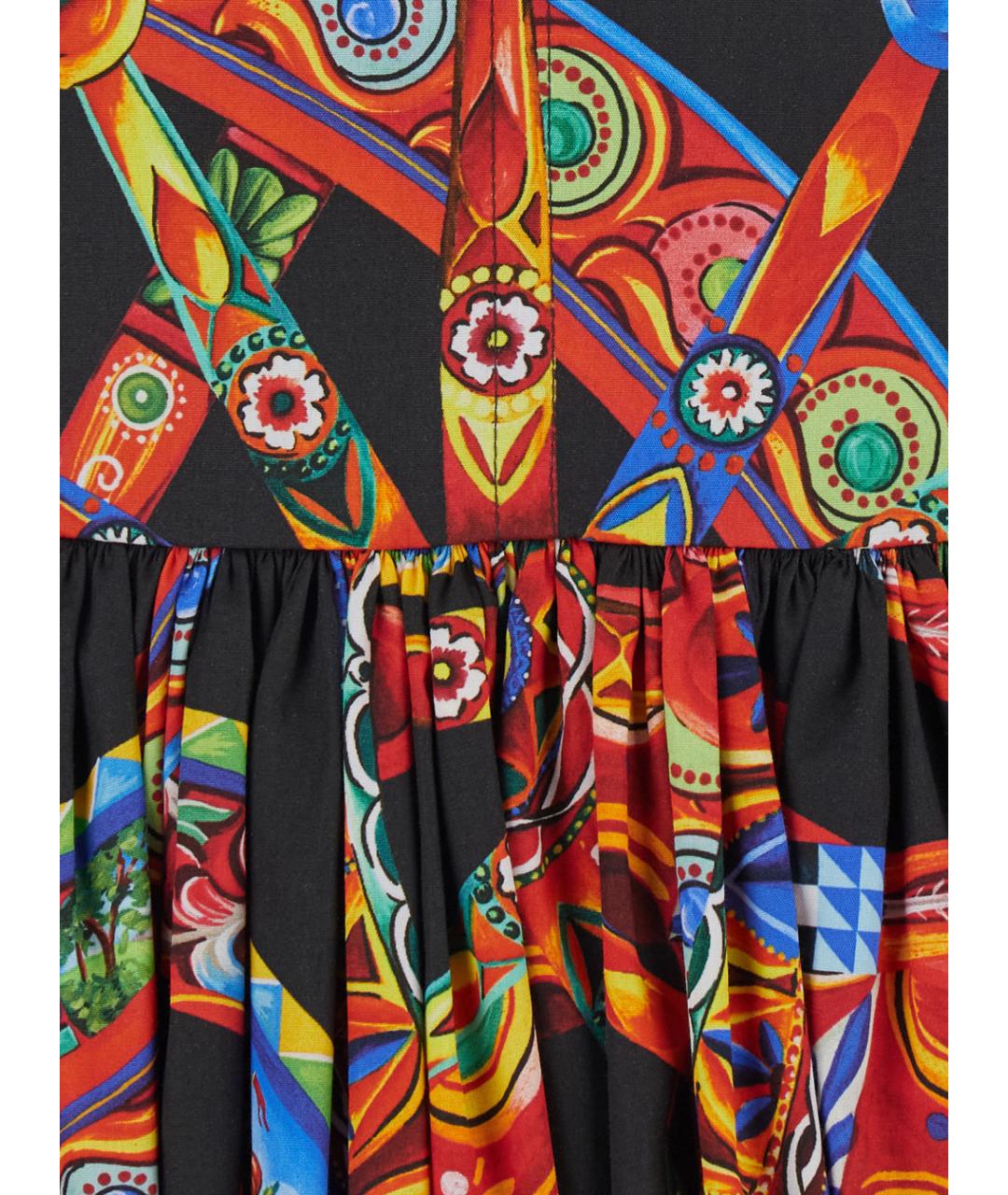DOLCE&GABBANA Мульти хлопковый сарафан, фото 3